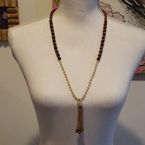 NWOT long tassel necklace